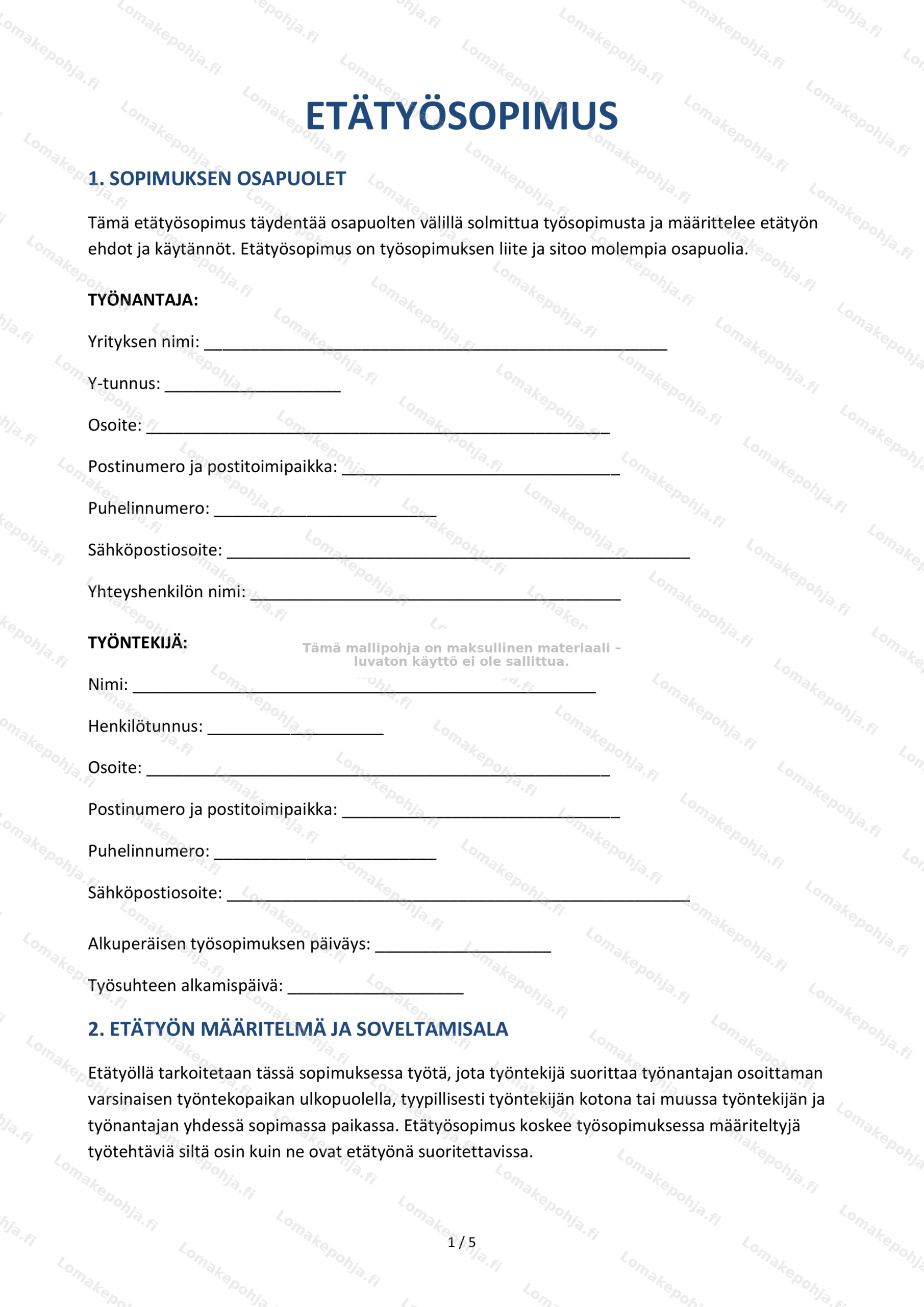 Etatyosopimus — Ladattava sopimusmalli